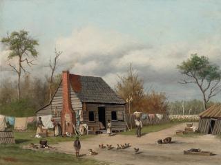 William Aiken Walker - Cabin Scene