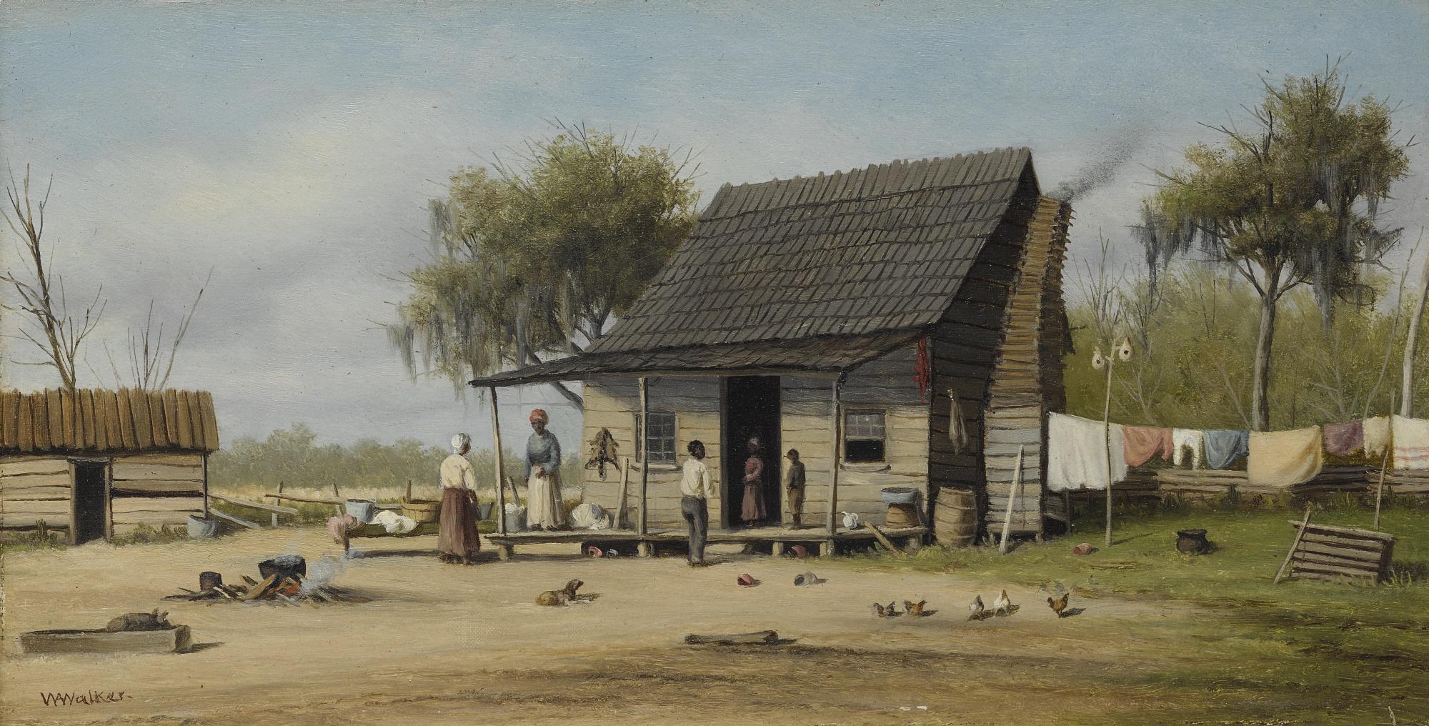 William Aiken Walker - Cabin Scene