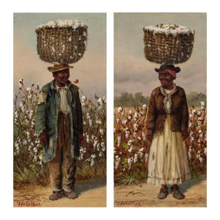 William Aiken Walker - Cottonpickers: A Pair of Works