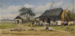 William Aiken Walker - Southern Raised Porch Cabin Scene