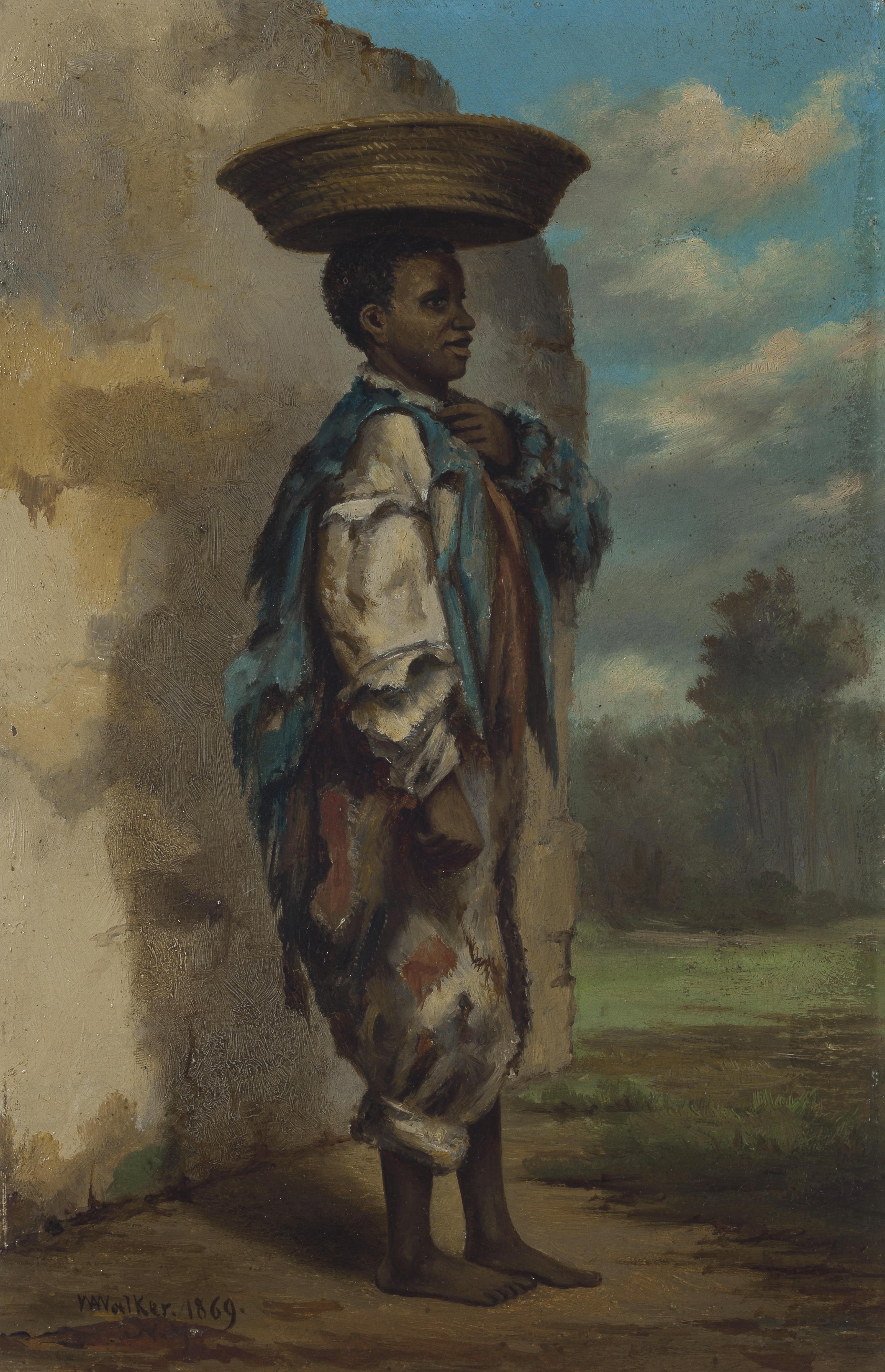 William Aiken Walker - Youth with Basket on his Head, Cuba