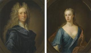 William Aikman - Portrait Of James Drummond, 2Nd Laird Of Blair Drummond (1673-1739); And Portrait Of His Wife Jean Carre Of Cavers (1681-1766)