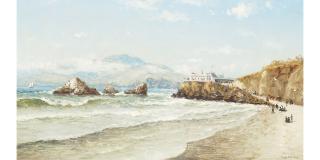 William Alexander Coulter - Cliff House 13 x 23 in. framed 19 1/2 x 29 1/4 in.