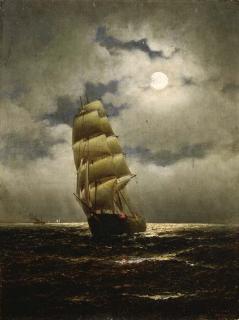 William Alexander Coulter - Moonlight at Sea