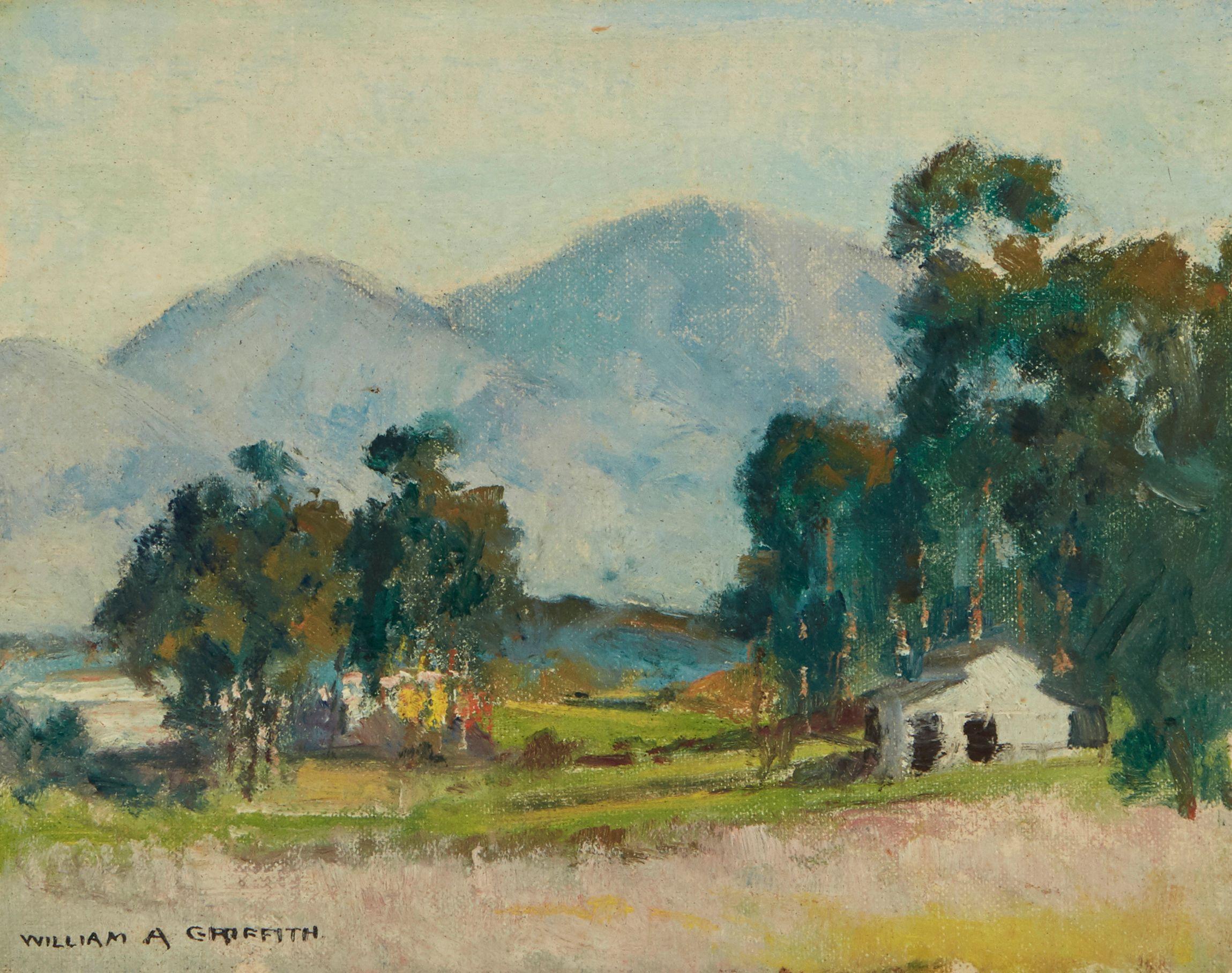 William Alexander Griffith - Irvine Ranch with Barn; Flowering Fields (a group of two)