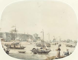 William Alexander - Walls enclosing a city or town called Pou-een-gin, November 3rd 1793