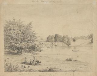 William Alfred Delamotte - The North Front Of Blenheim Palace And Blenheim Bridge, Seen From Across The Lake And Five Views Of Wytham Abbey
