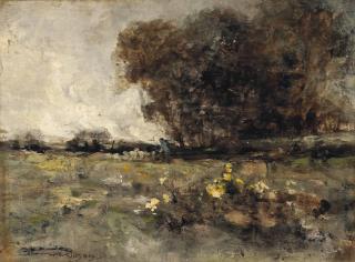 William Alfred Gibson - Landscape with trees