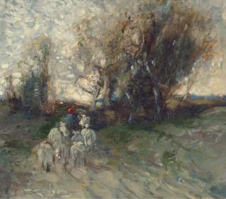 William Alfred Gibson - Returning with the flock