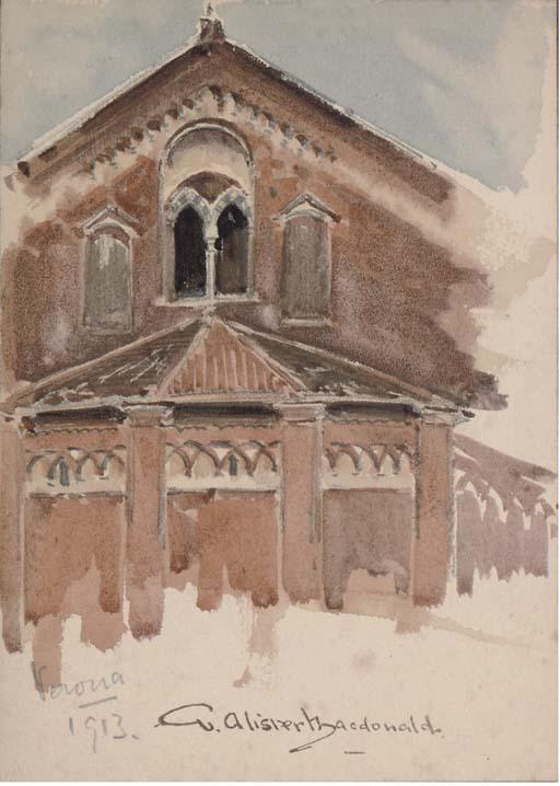 William Alister Macdonald - A quantity of unframed drawings of European landscapes including views of Portugal, Italy, Spain and France (one illustrated)