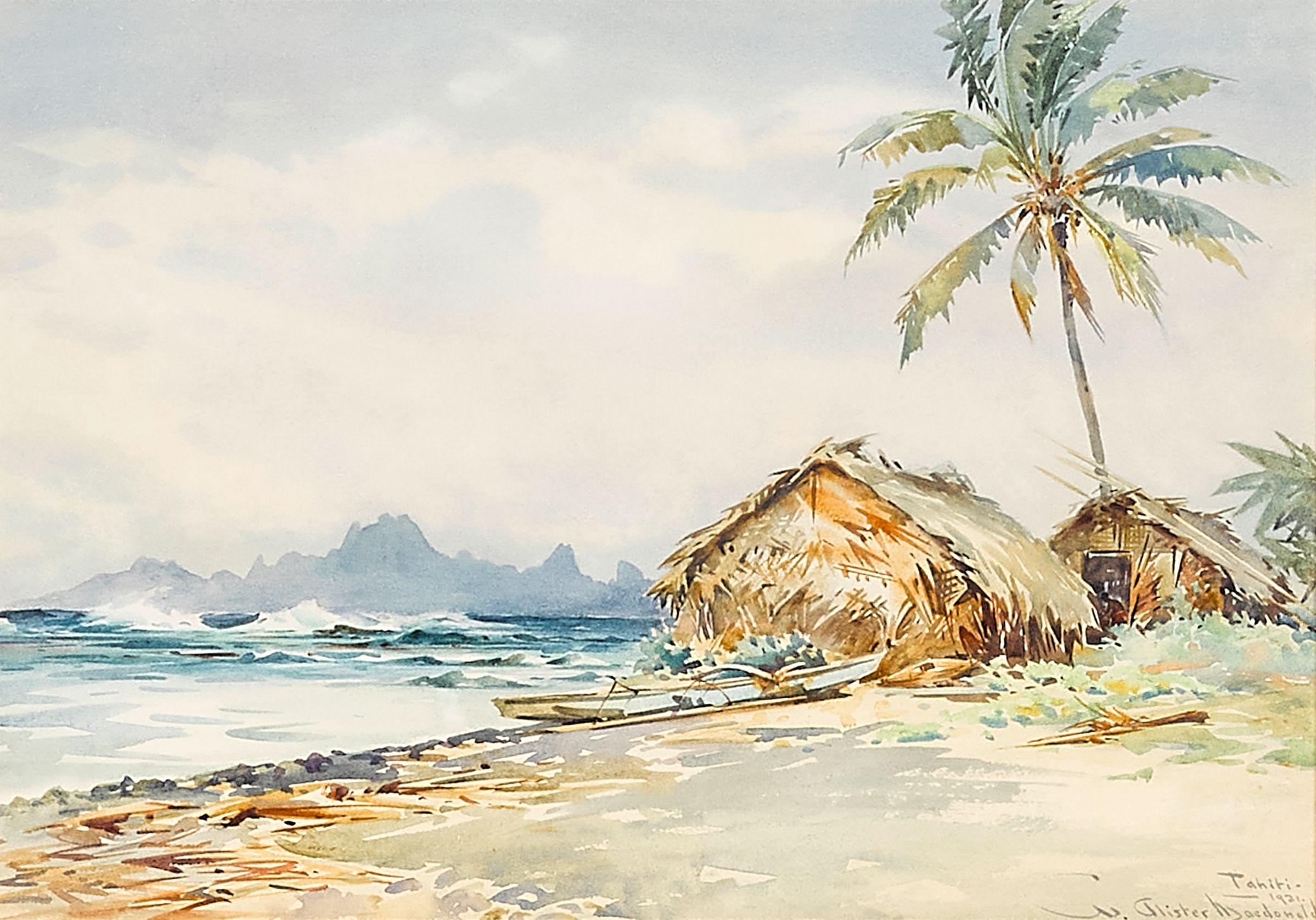William Alister MacDonald - Four views of Tahiti
