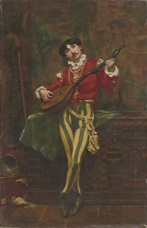 William Anderson Coffin - The Mandolin Player