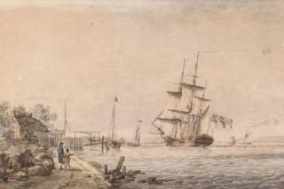 William Anderson - A packet ship in an estuary