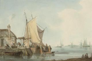 William Anderson - Unloading barrels onto the quayside