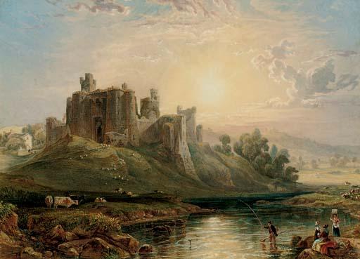 William Andrews Nesfield, R.W.S. - Kidwelly Castle, Carmarthenshire