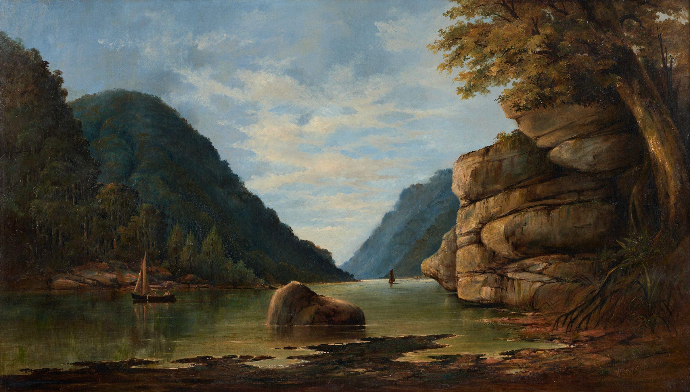 William Andrews - On the Nepean River, Blue Mountains, New South Wales, 1883