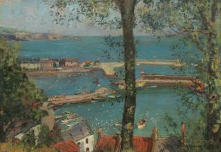 William Arthur Laurie Carrick - Looking down towards Stonehaven harbour