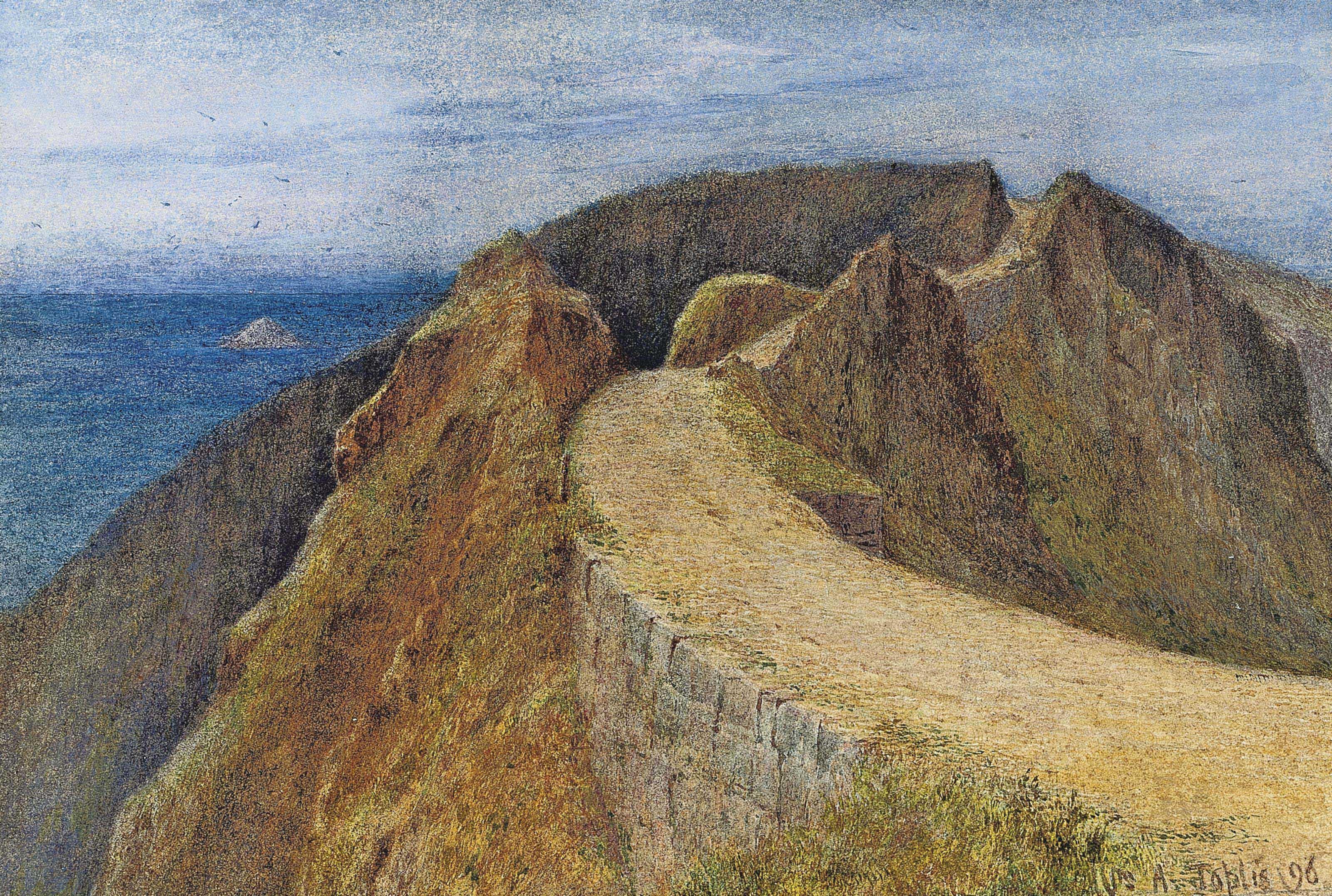 William Arthur Toplis, R.A. - The causeway, Sark (illustrated); and View of the coast, Sark