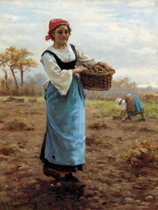 William Banks Fortescue, R.W.A., R.B.S.A. - The potato-picker