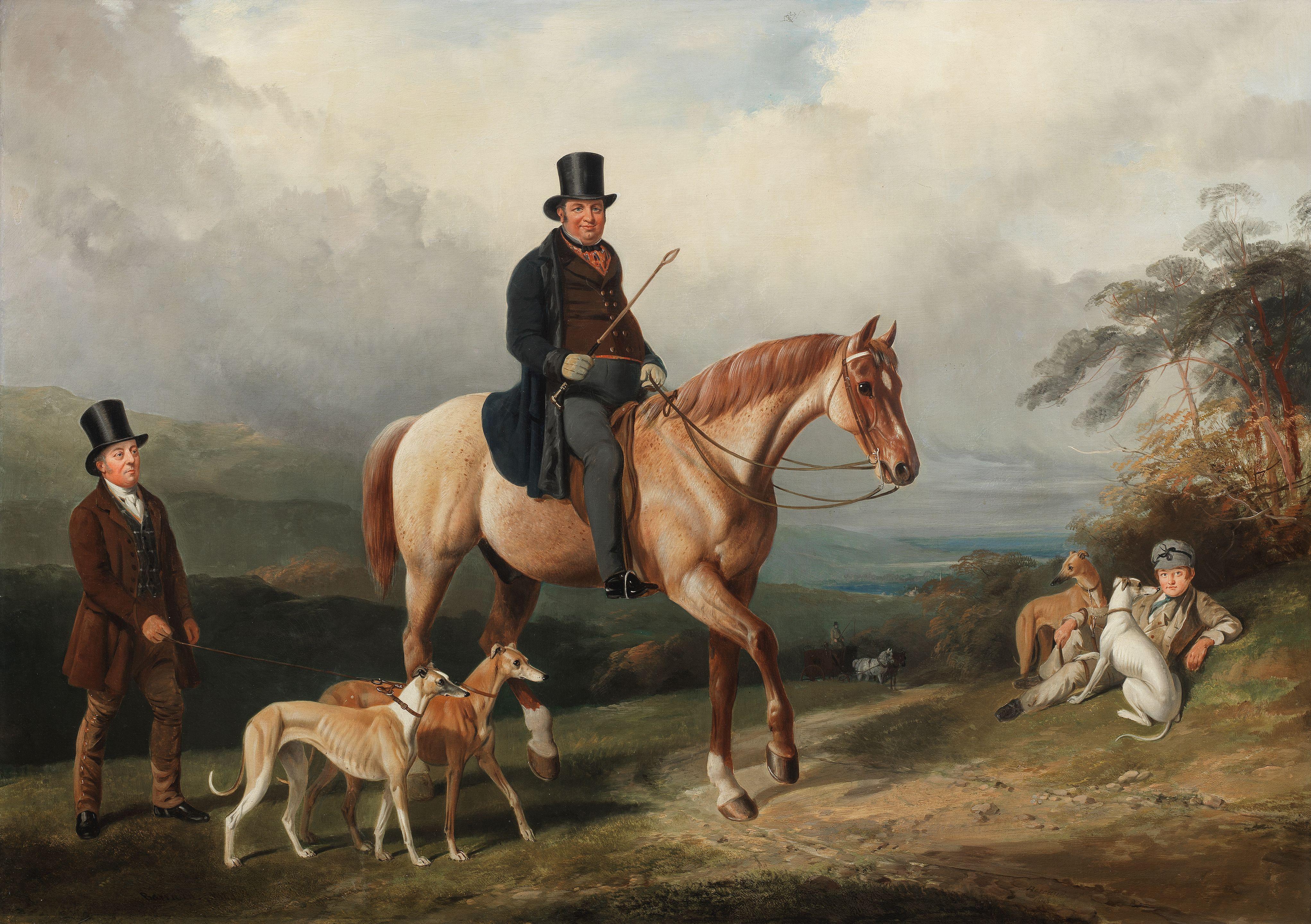 William Barraud - Mr Miller on his favourite hunter Bristol