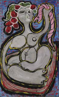 William Baziotes - Woman with Pink Snake