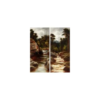 William Beattie Brown R.S.A. - The Falls Of Bruar; On The Findhorn