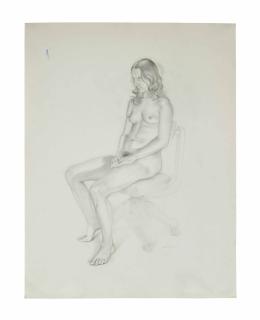 William Beckman - Untitled (Seated Nude)