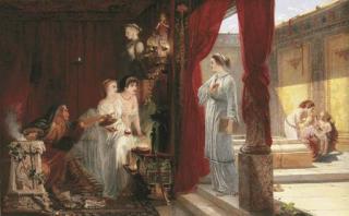 William Bell Scott - A Messenger of the New Faith: Rome AD 150 - \'What communion has light with darkness....?\'