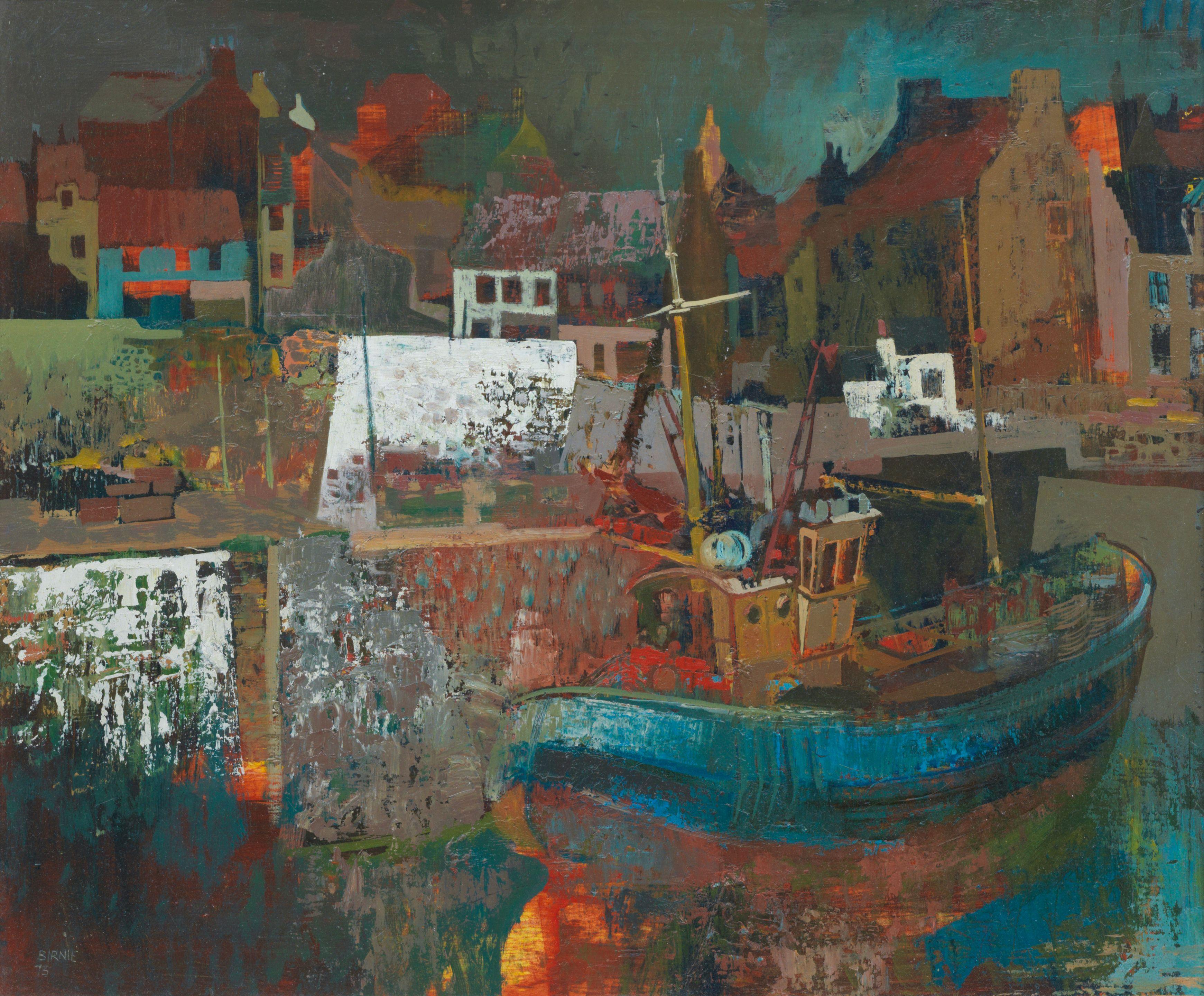 William Birnie - A Fife fishing town harbour