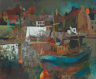 William Birnie - A Fife fishing town harbour