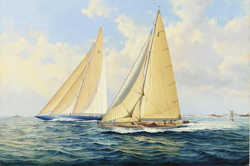 William Bishop - Endeavour and Ranger racing in the 1937 Cup Trials