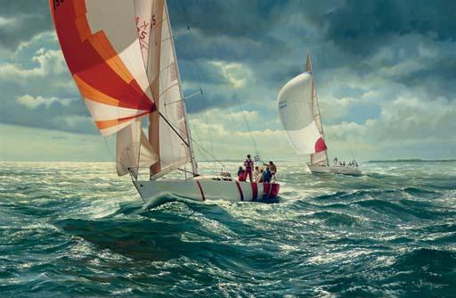 William Bishop - Returning home from the Admiral\'s Cup Race, Cowes England, 1987