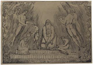 William Blake - Enoch (Binyon 136; Bindman 413; Essick XV 1D.)
