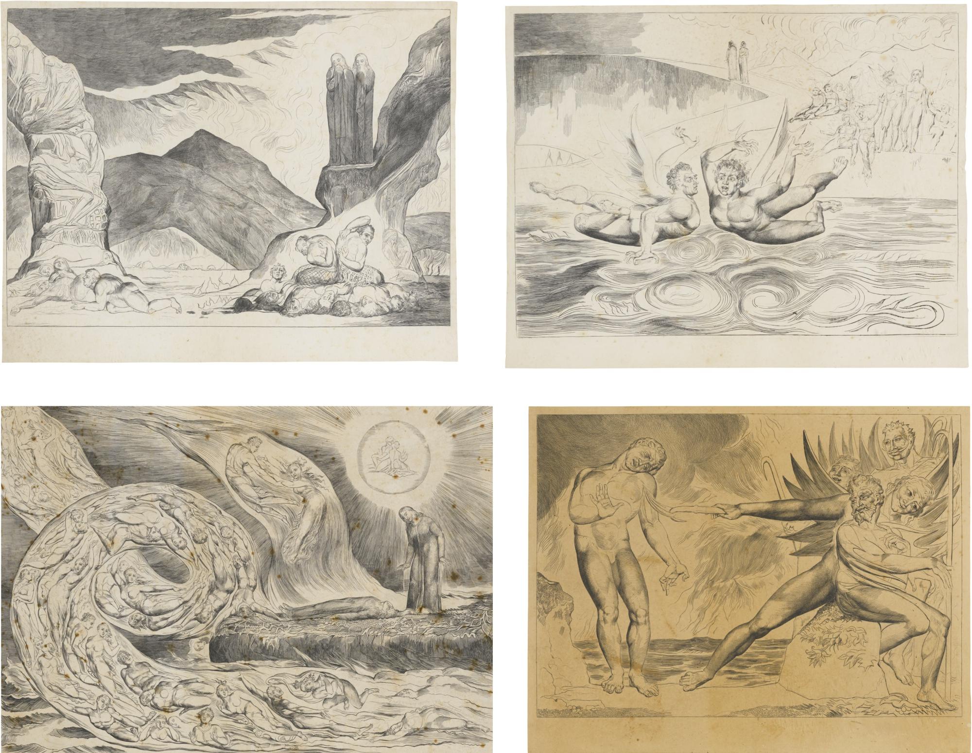 William Blake - Illustrations To Dante\'S Divine Comedy (Bindman 647-653)