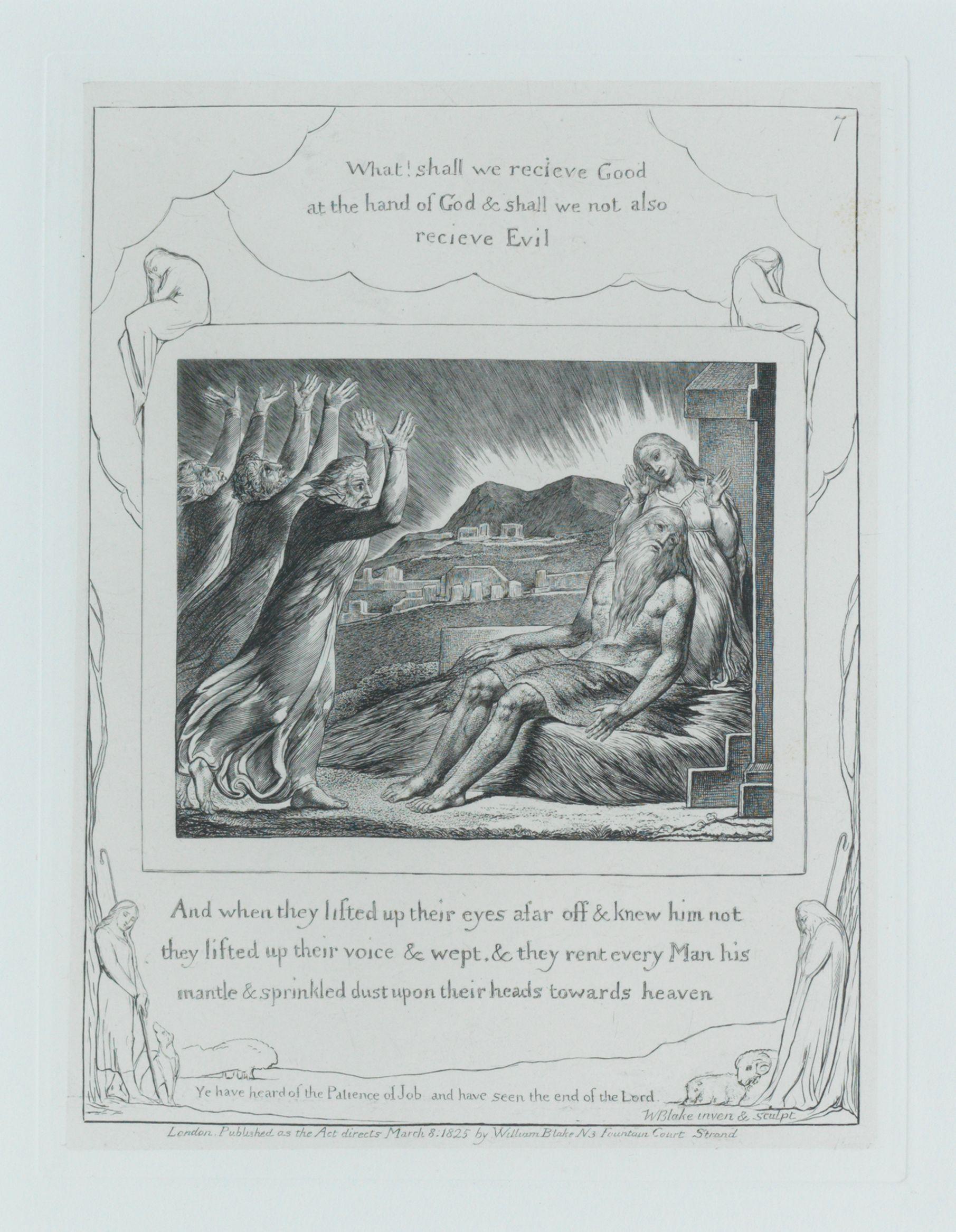 Job's Comforters, from Illustrations from the Book of Job by William