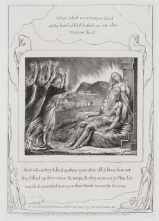 William Blake - Job\'s Comforters, from Illustrations of the Book of Job