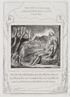 William Blake - Job\'s Comforters, from Illustrations of the Book of Job