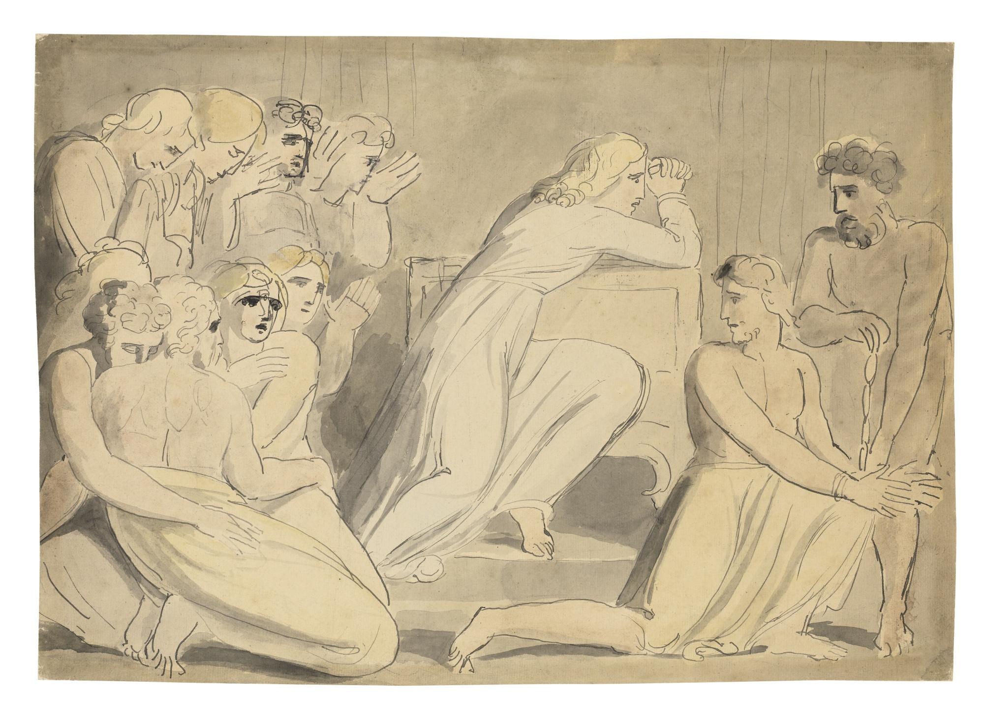 William Blake - Joseph Ordering Simeon To Be Bound