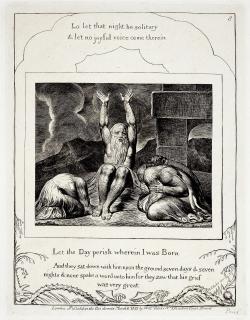 William Blake - Plates seven, eight and nine from Illustrations of the Book of Job