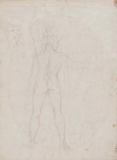 William Blake - Satan Going To And Fro In The Earth, And Another Figure