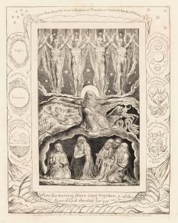William Blake - When the Morning Stars Sang Together, from Illustrations to The Book of Job