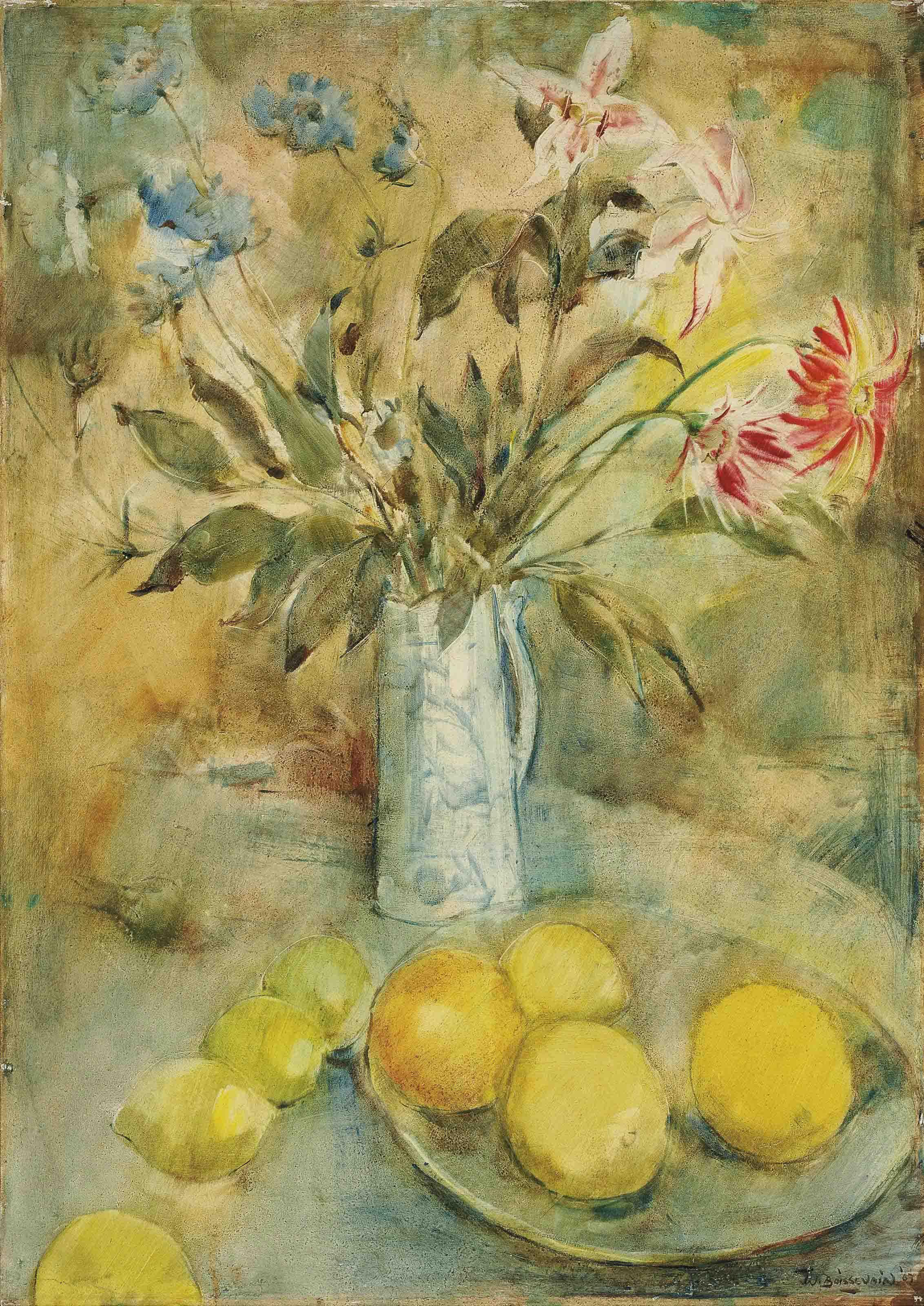 William Boissevain - Still life with flowers and fruit