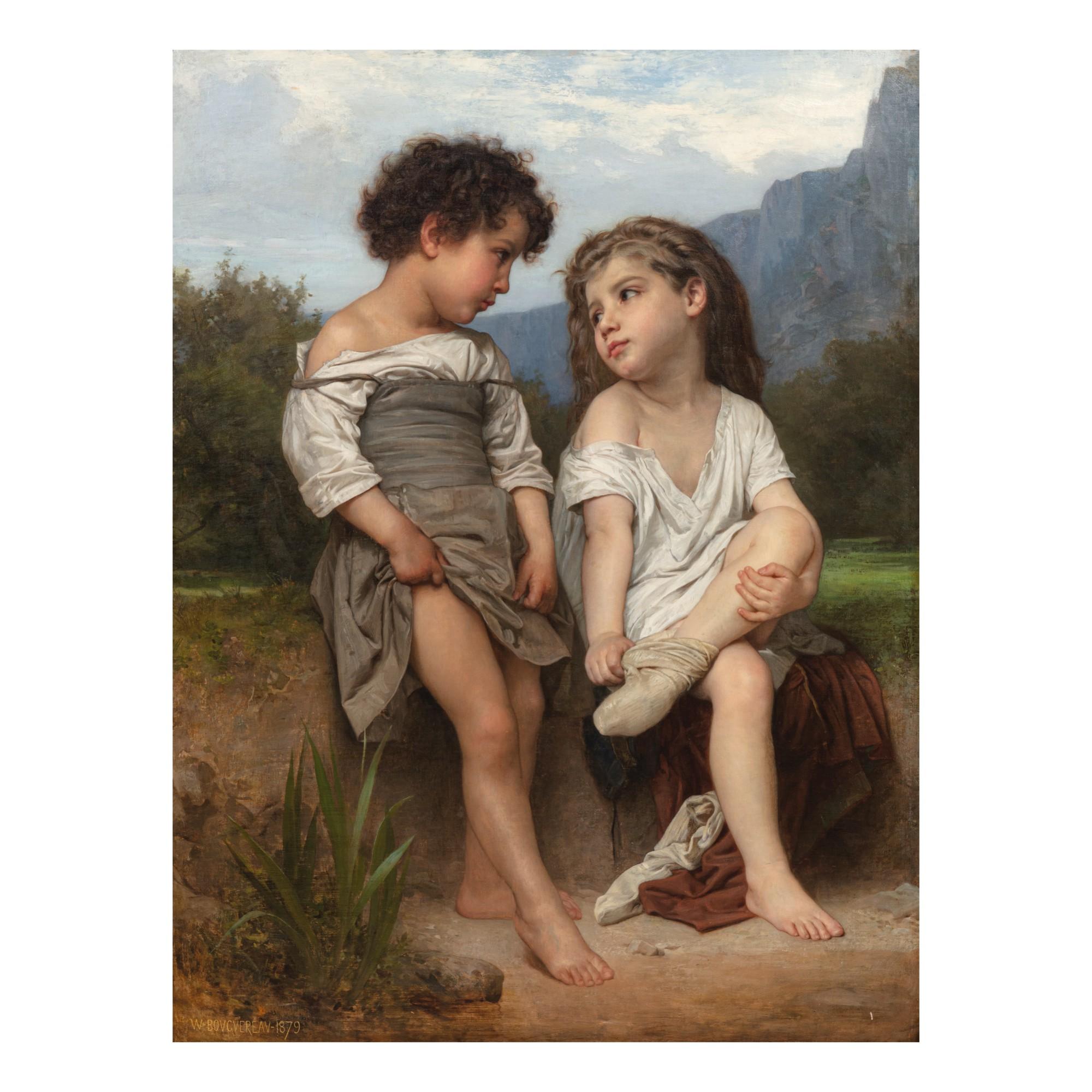 William Bouguereau - Au bord du ruisseau