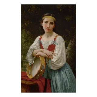William Bouguereau - Bohémienne Au Tambour De Basque