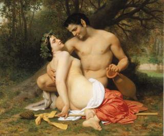 William Bouguereau - Faun and Bacchante