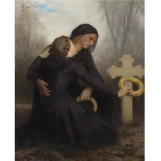 William Bouguereau - French Le Jour Des Morts (All Saints Day)
