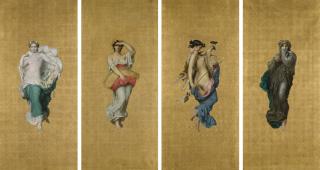 William Bouguereau - French Les Quatre Saisons: Le Printemps, L\'Été, L\'Automne, L\'Hiver