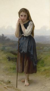 William Bouguereau - French petite Bergère 