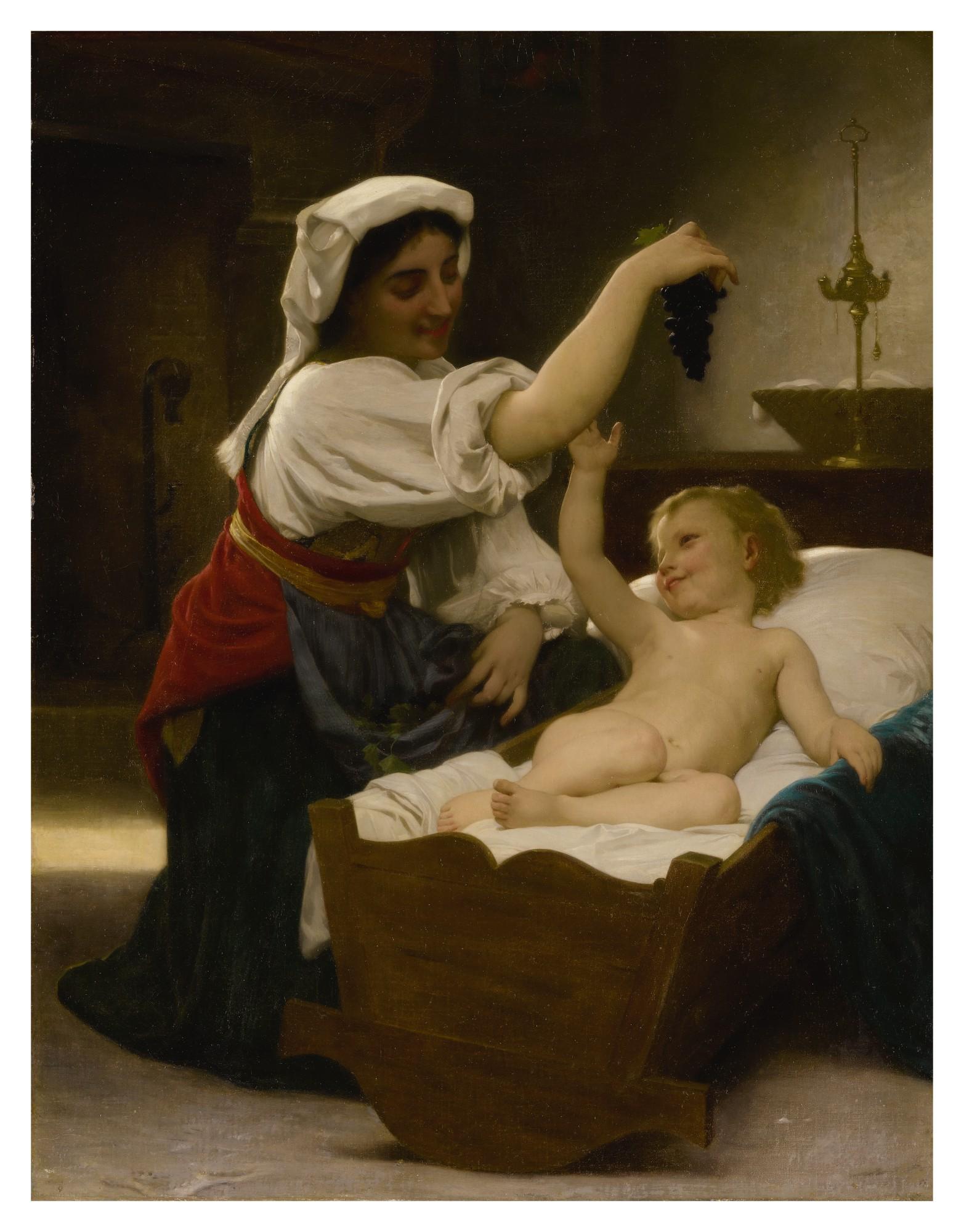 William Bouguereau - La Grappe De Raisin (Première Réduction)