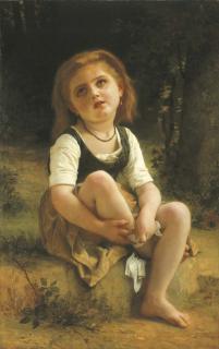 William Bouguereau - La petite blessee